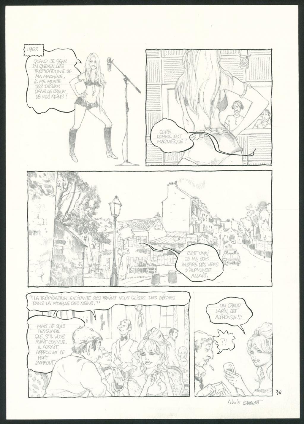 planche originale n°30 - Alexis Chabert - Encre de Chine et crayon sur papier - 3792