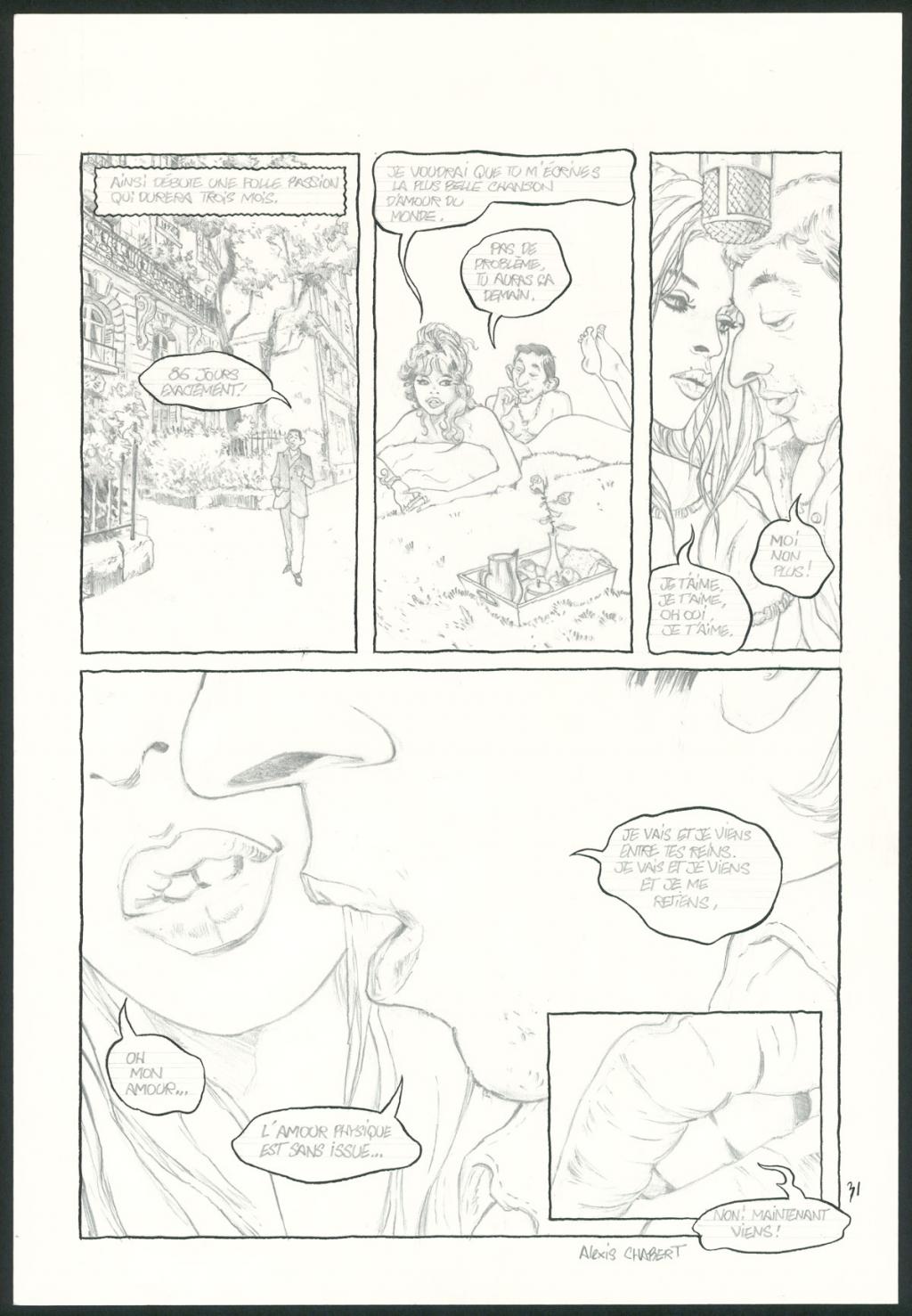 planche originale n°31 - Alexis Chabert - Encre de Chine et crayon sur papier - 3794