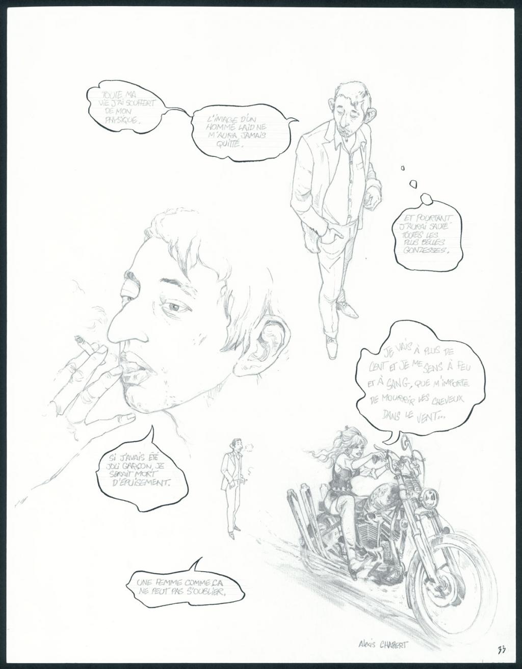 planche originale n°33 - Alexis Chabert - Encre de Chine et crayon sur papier - 3721