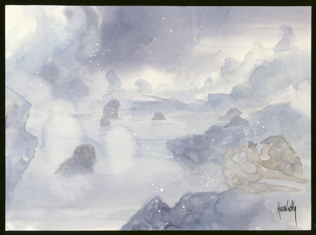 Double planche originale 14 et 15 - Jean-Paul Krassinsky - Aquarelle et encre de Chine - 3893