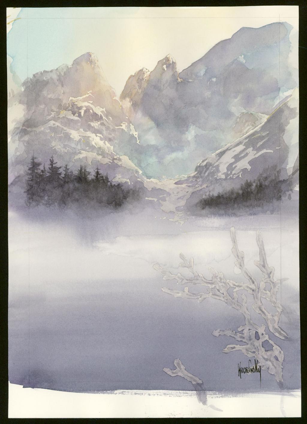 Planche originale - Jean-Paul Krassinsky - Aquarelle et encre de Chine - 3901