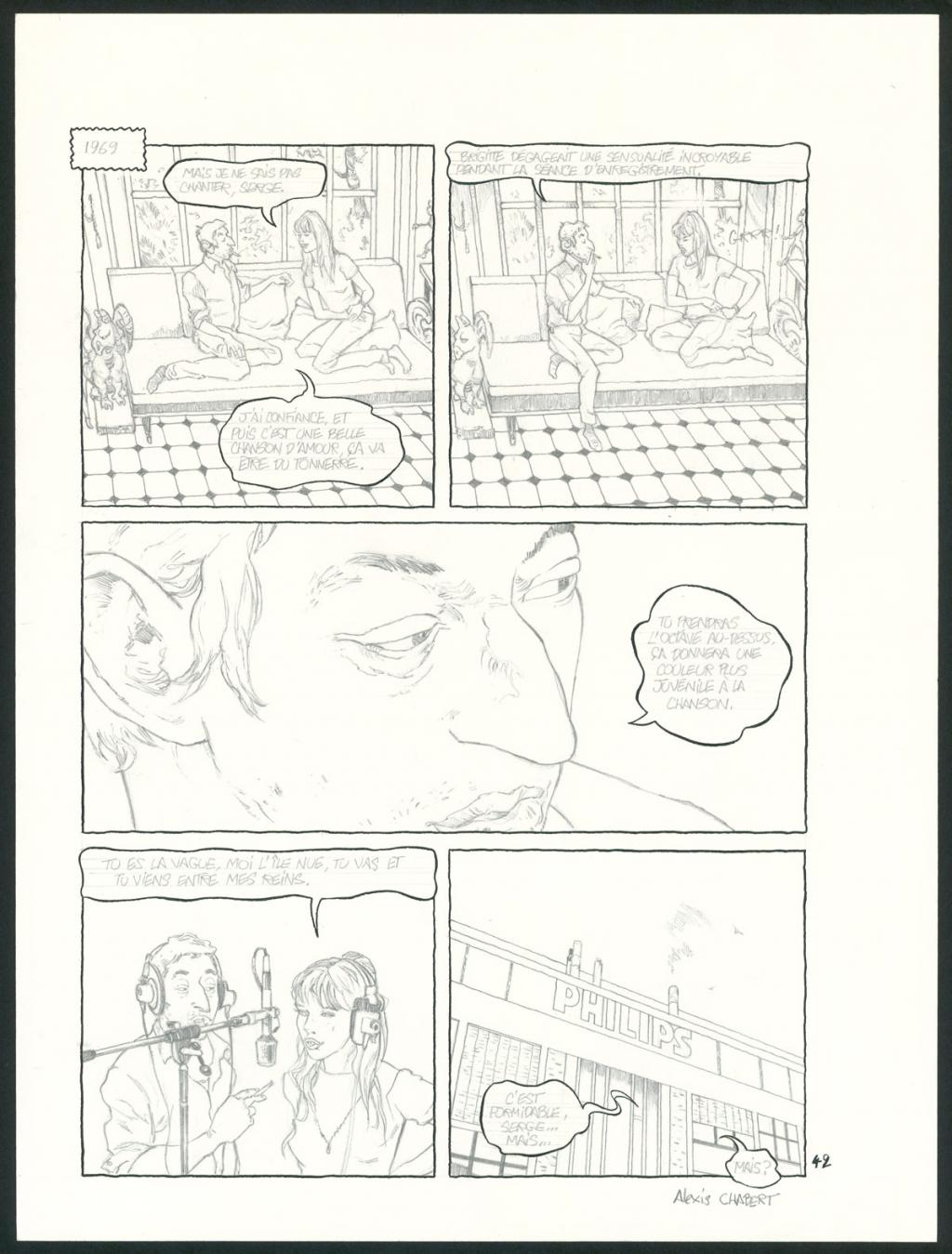 planche originale n°42 - Alexis Chabert - Encre de Chine et crayon sur papier - 3722