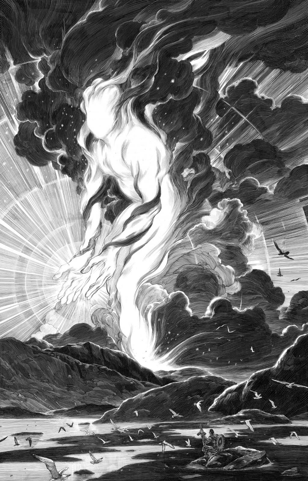 Illustration intitulée Meissa - Nicolas Delort - Carte à gratter - 3912