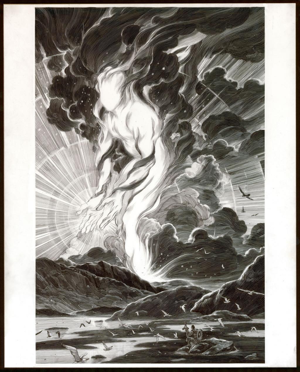 Illustration intitulée Meissa - Nicolas Delort - Carte à gratter - 3912