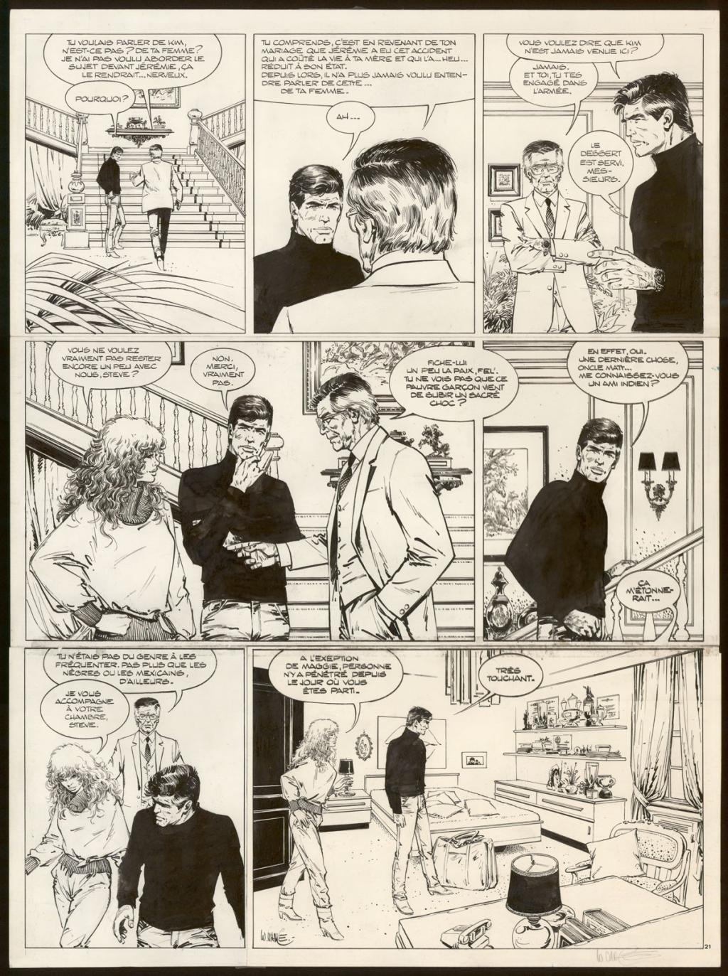 Planche originale n°21 - William Vance - Encre de Chine sur papier - 5596