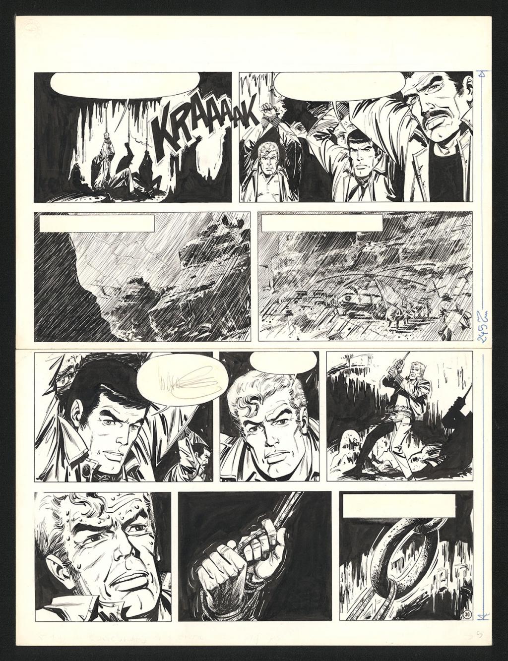 Planche originale n°30 - William Vance - Encre de Chine sur papier - 5776