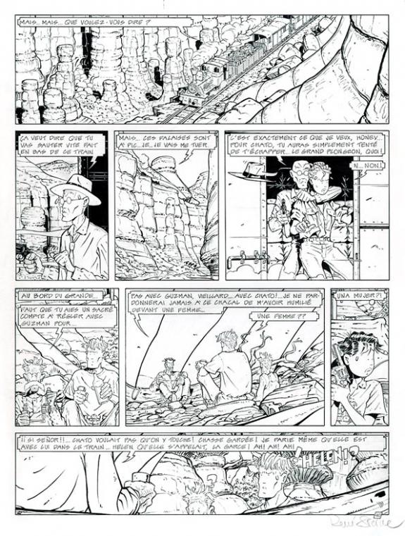 Planche originale - René Sterne - Encre de Chine sur papier - 3736