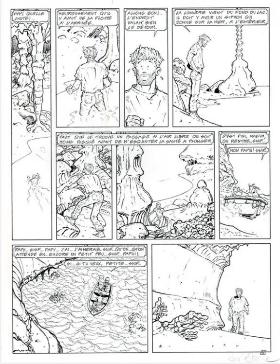 Planche originale - René Sterne - Encre de Chine sur papier - 3737