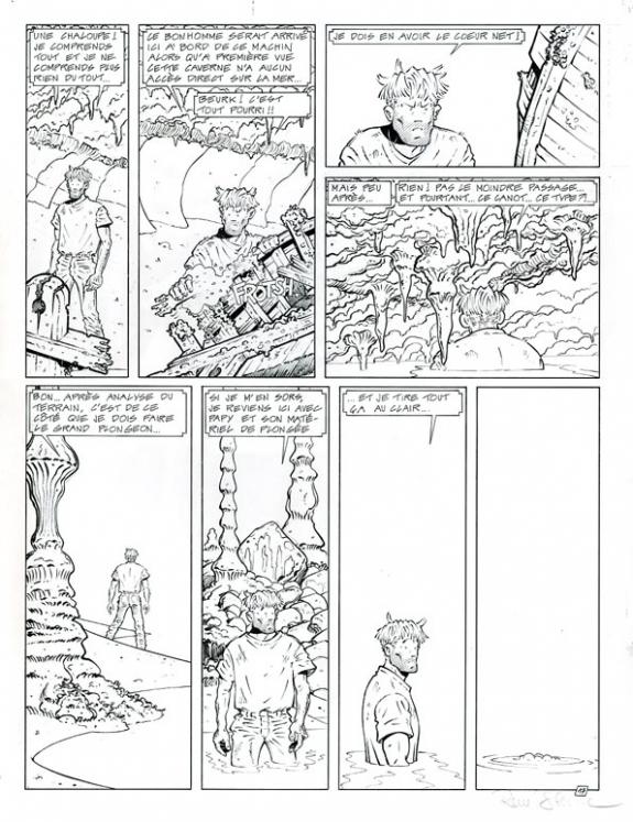 Planche originale - René Sterne - Encre de Chine sur papier - 3738