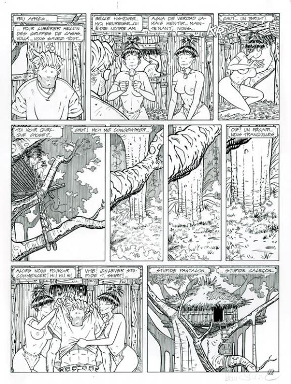 Planche originale - René Sterne - Encre de Chine sur papier - 3740