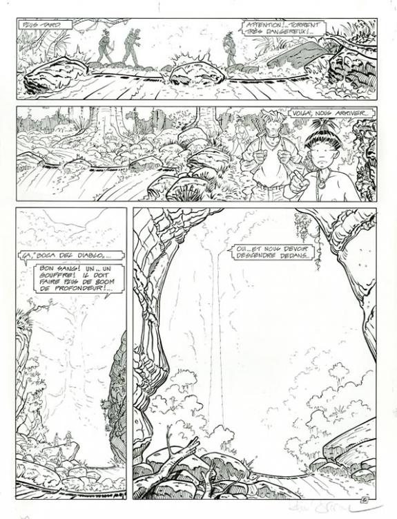 Planche originale - René Sterne - Encre de Chine sur papier - 3742