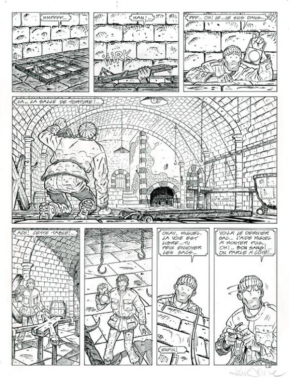 Planche originale - René Sterne - Encre de Chine sur papier - 3744