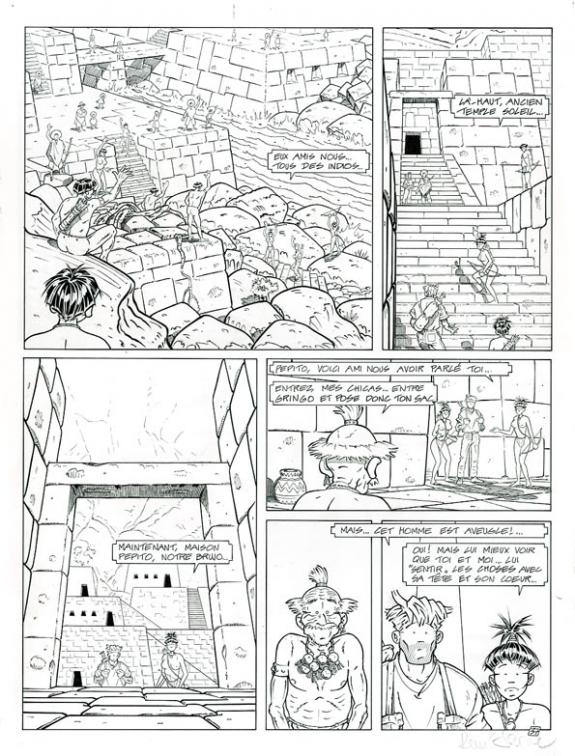 Planche originale - René Sterne - Encre de Chine sur papier - 3746