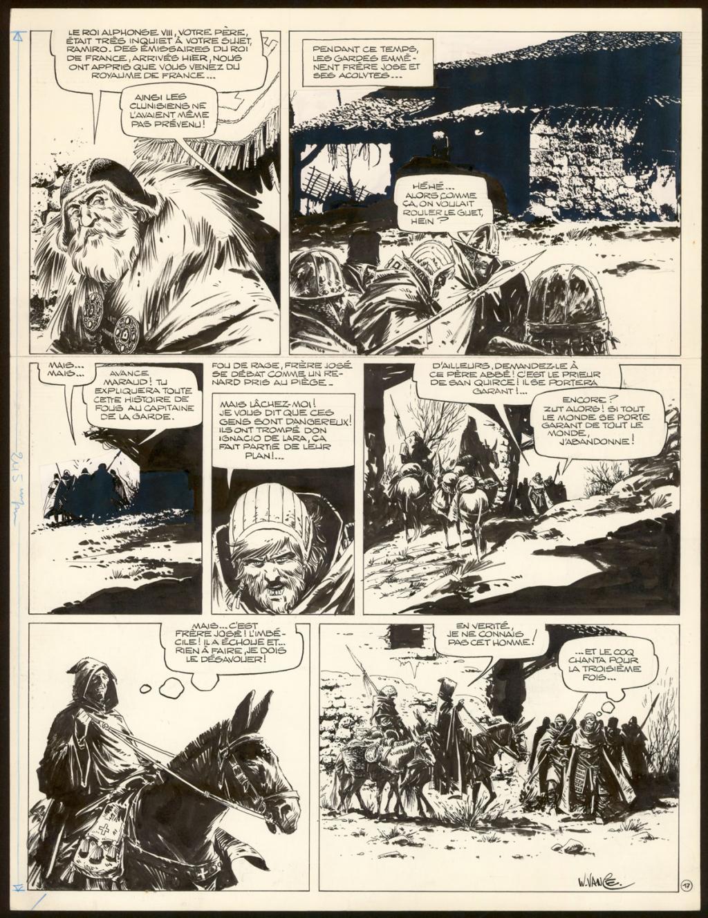 Planche originale n°17 - William Vance - Encre de Chine sur papier - 5444