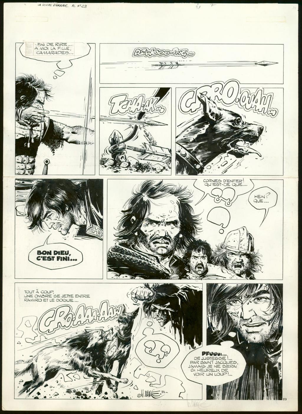 Planche originale n°23 - William Vance - Encre de Chine sur papier - 4415