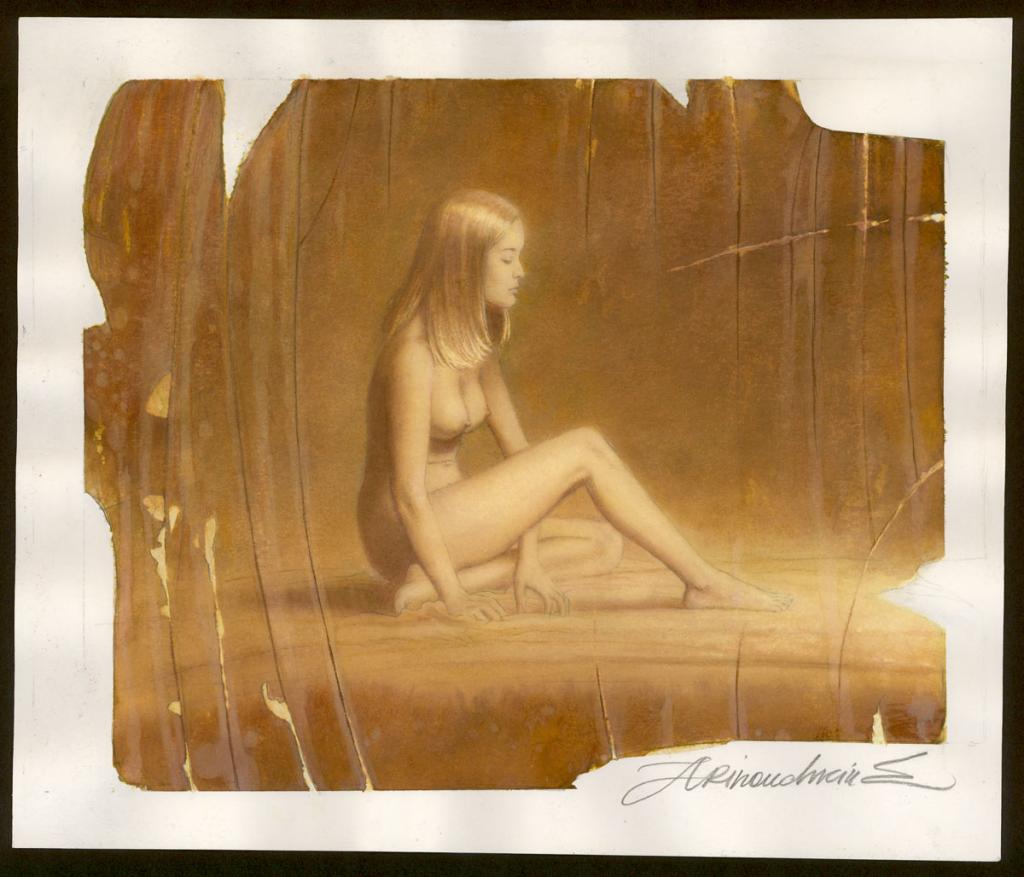 Nue - Andréï Arinouchkine - Aquarelle sur papier - 3858