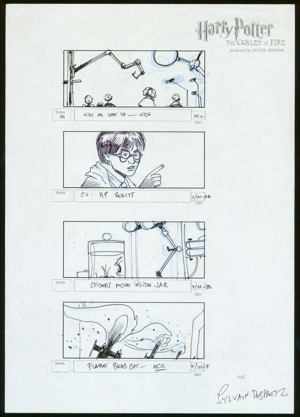 Concept art pour le film Harry Potter and the Goblet of Fire de Mike Newell - Sylvain Despretz - Technique mixte sur papier - 3957