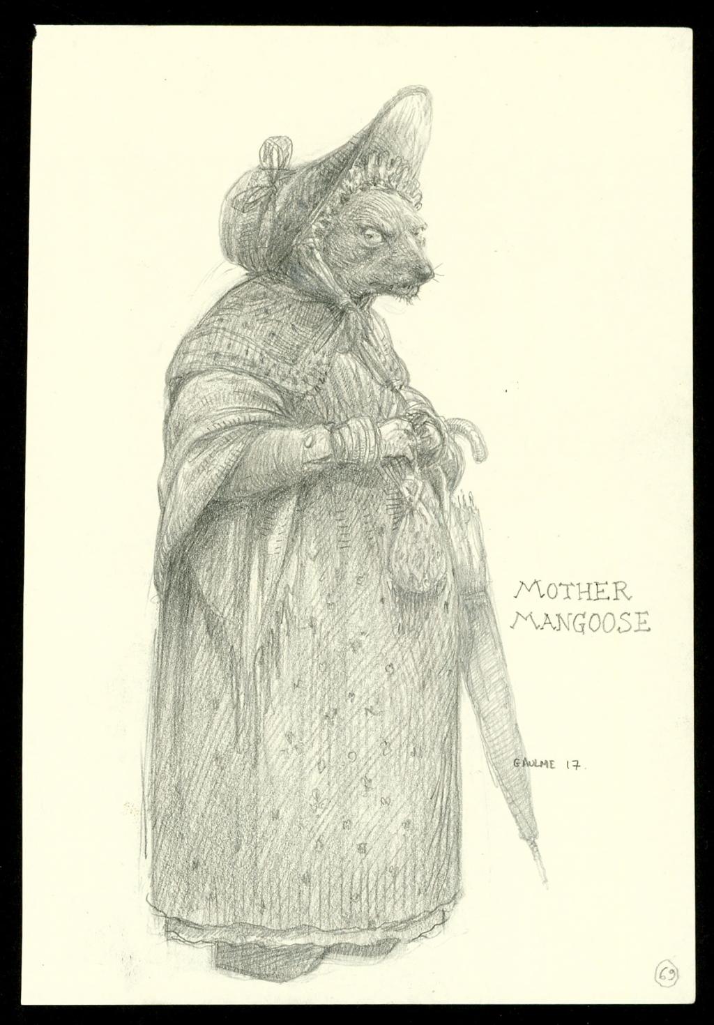 Crayonné original : Mother Mangoose - Armel Gaulme - Mine de plomb sur papier - 3941