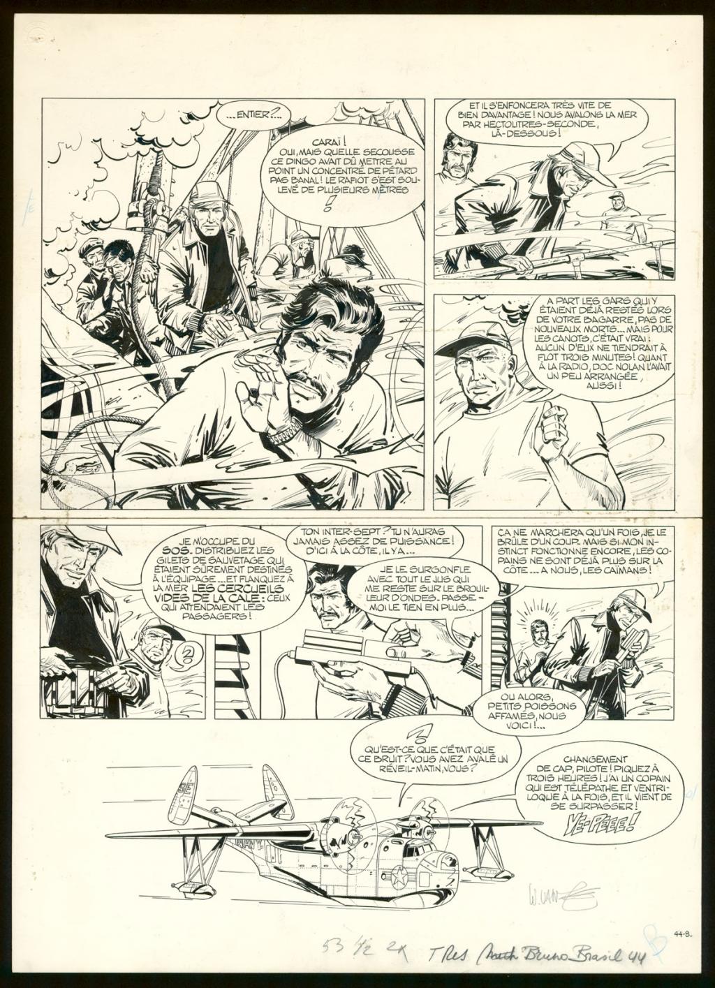 Planche originale n°44 - William Vance - Encre de Chine sur papier - 4418