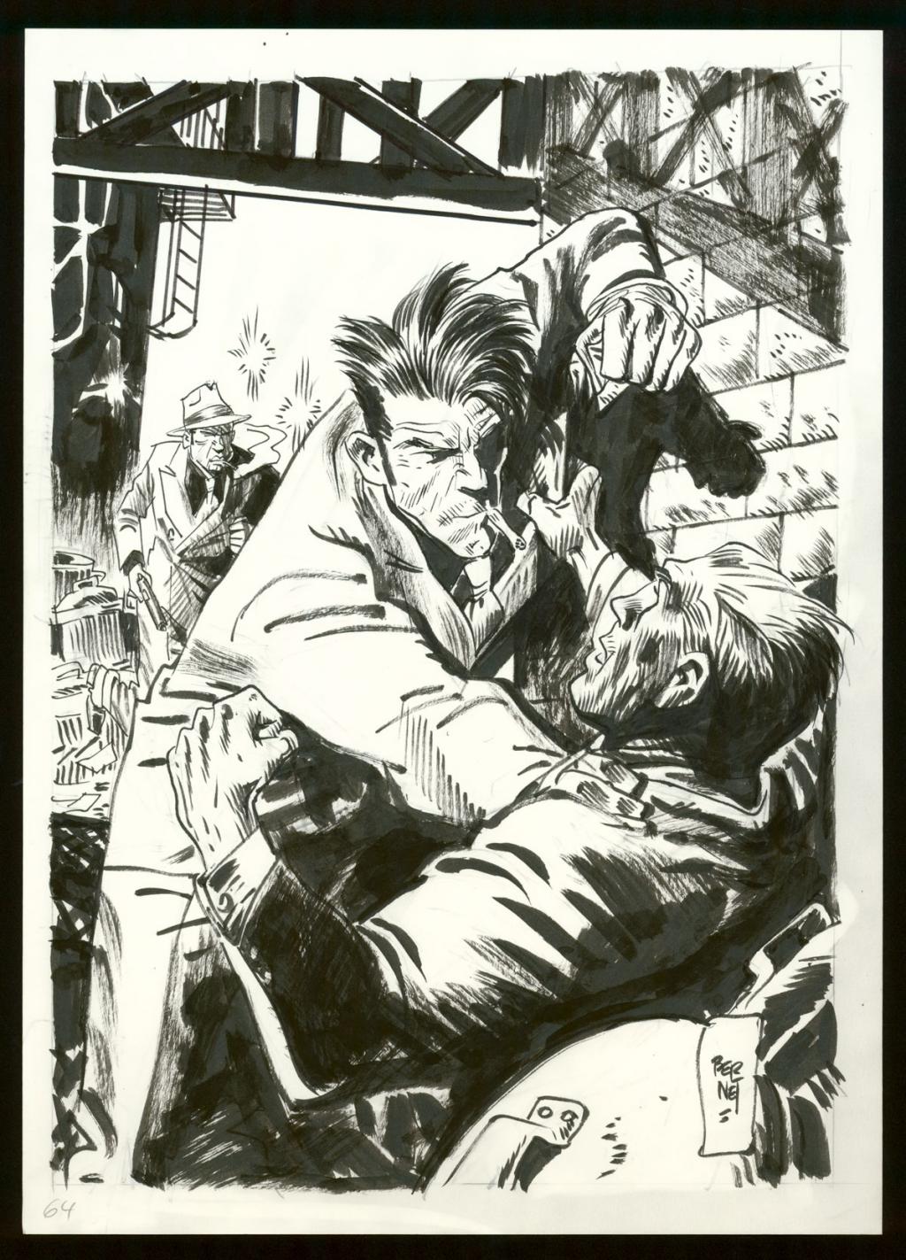 Illustration originale - Jordi Bernet - Encre de Chine et mine de plomb sur papier - 5559