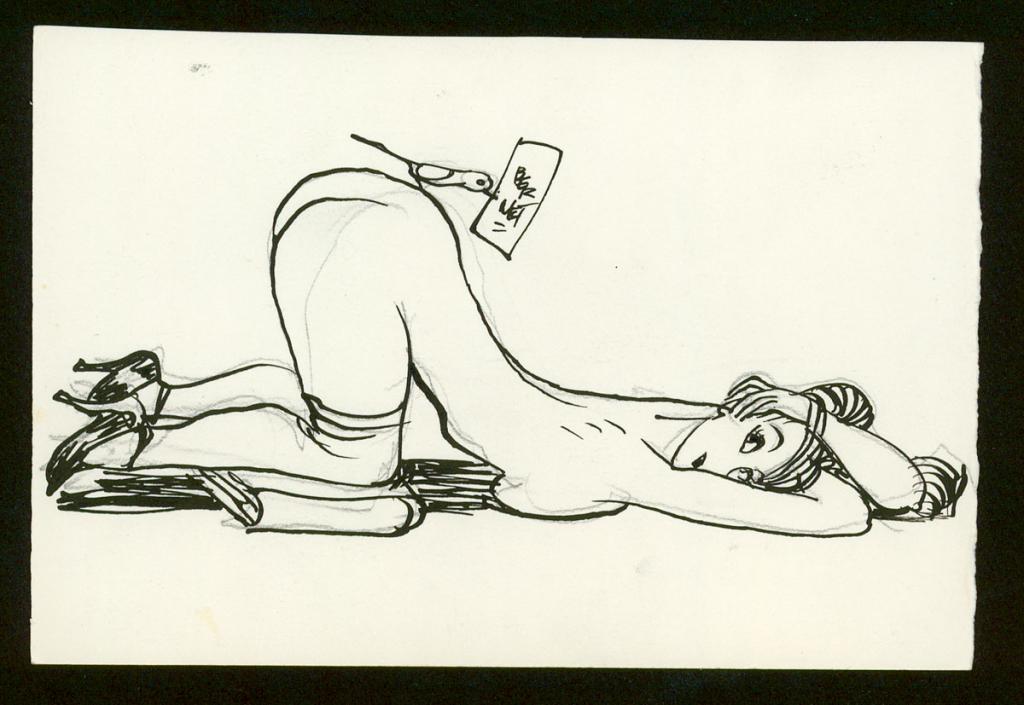 Illustration originale - Jordi Bernet - Encre de Chine et mine de plomb sur papier - 3986