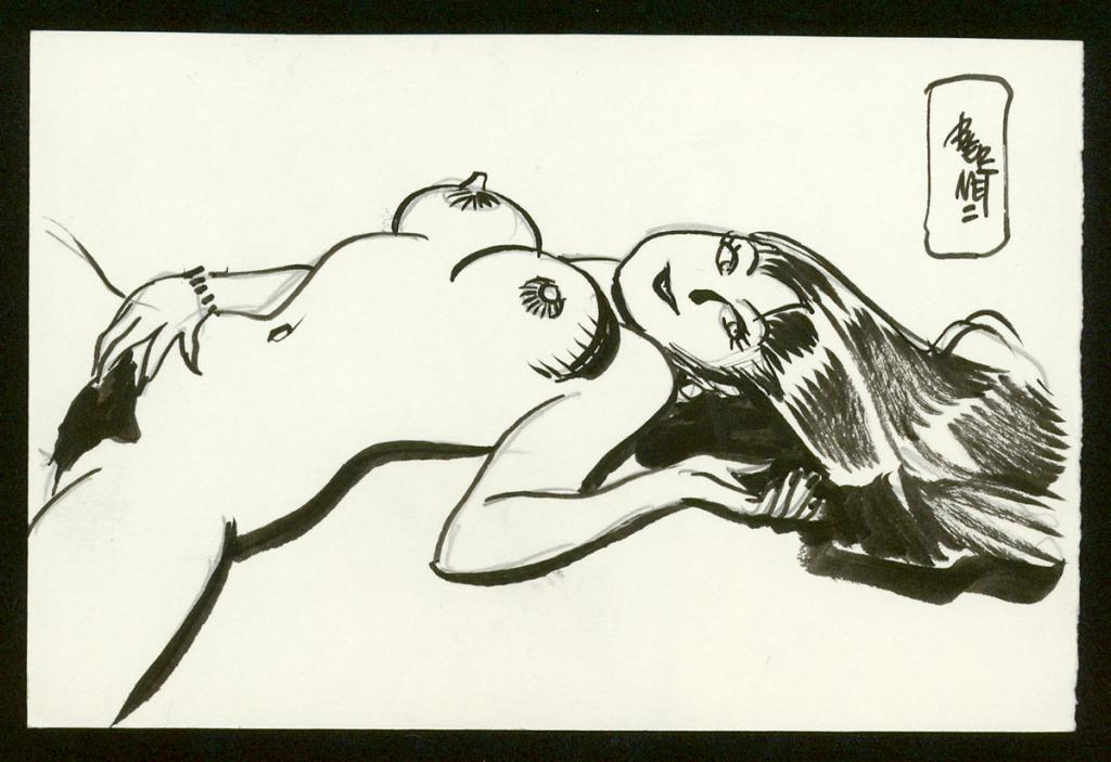 Illustration originale - Jordi Bernet - Encre de Chine et mine de plomb sur papier - 5563