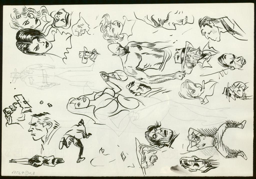 Illustration originale - Jordi Bernet - Encre de Chine et mine de plomb sur papier - 3989