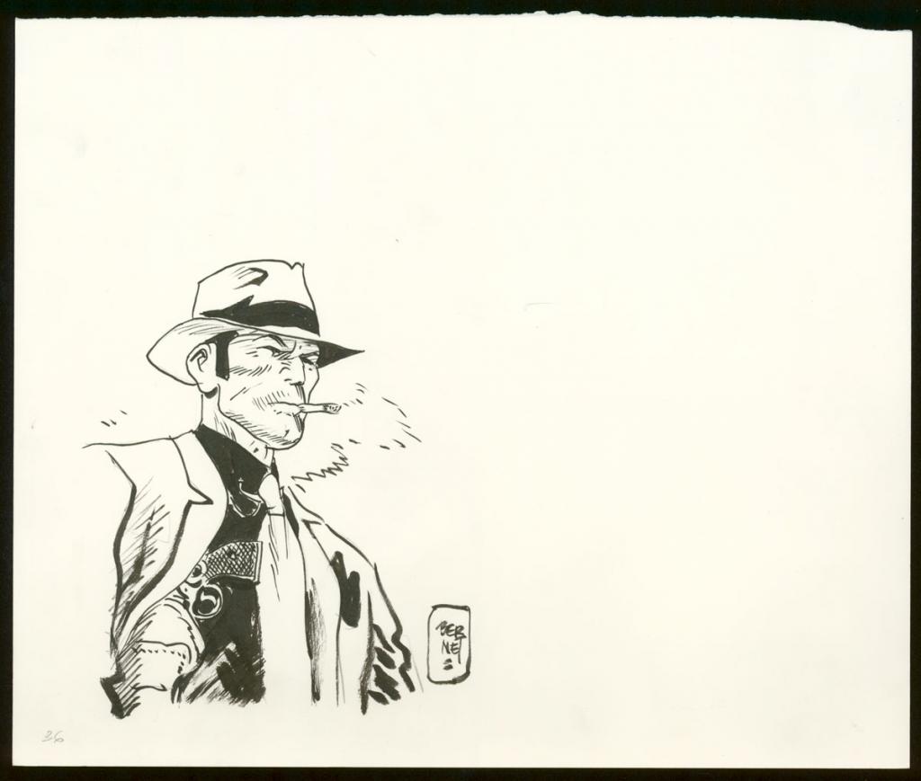 Illustration originale - Jordi Bernet - Encre de Chine et mine de plomb sur papier - 3990