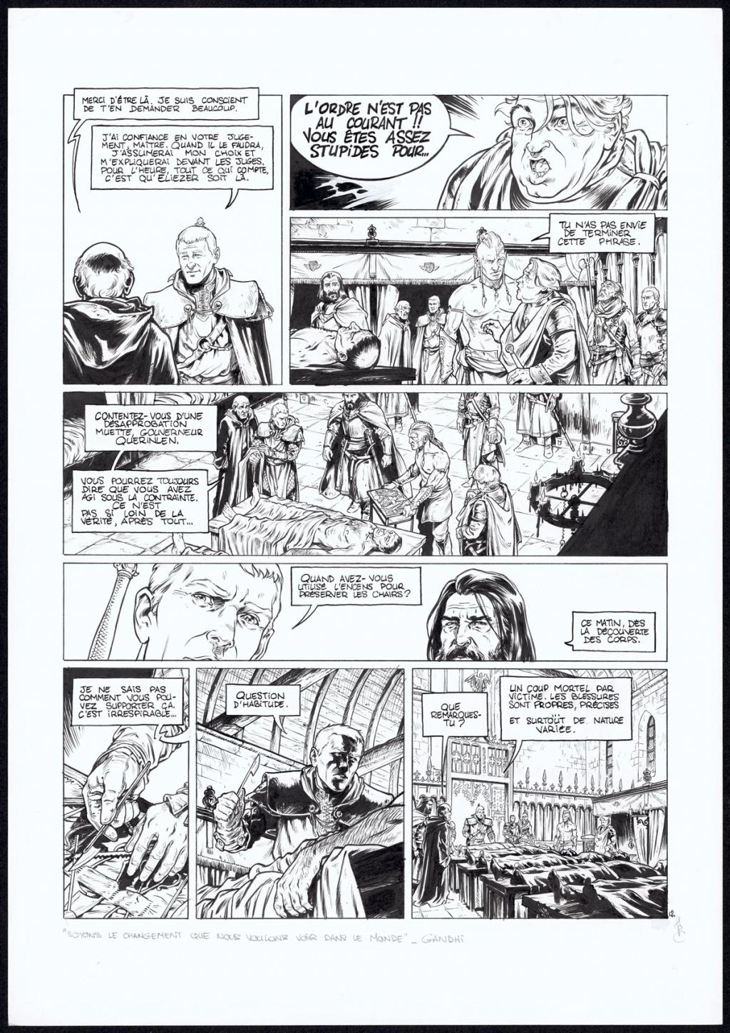 planche originale n°12 - Jean Charles Poupard - Encre de Chine - 4738