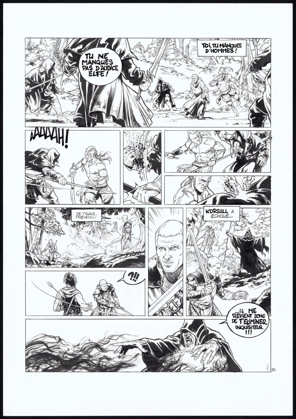 planche originale n°35 - Jean Charles Poupard - Encre de Chine - 4739