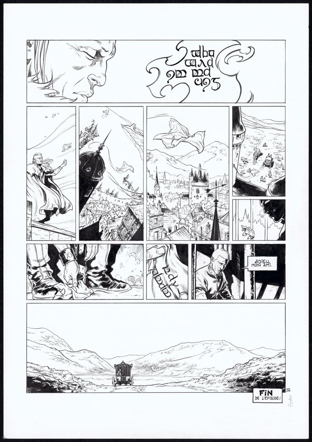 planche originale n°52 - Jean Charles Poupard - Encre de Chine - 4743