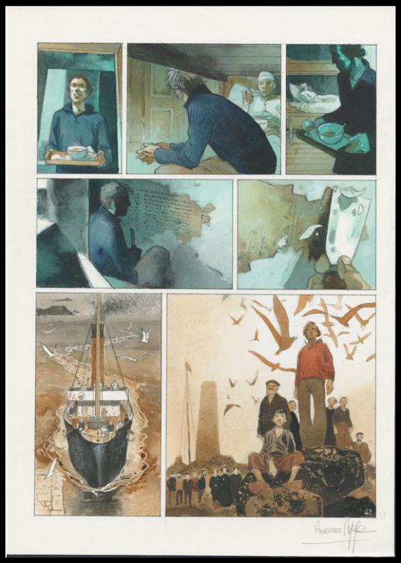 Planche originale n°59 - Emmanuel Lepage - Encre de Chine sur papier - 4744