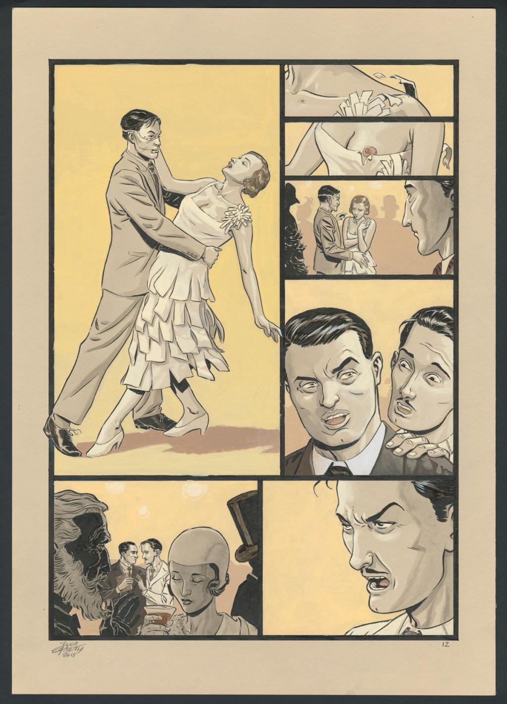 Planche originale 12 - Erbetta Luca - Gouache et encre de Chine - 4080