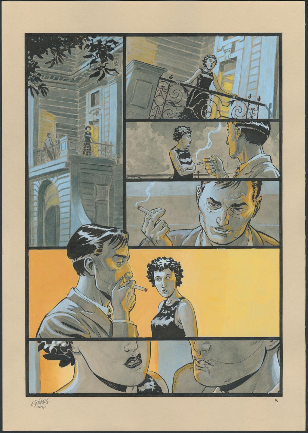 Planche originale 14 - Erbetta Luca - Gouache et encre de Chine - 4079