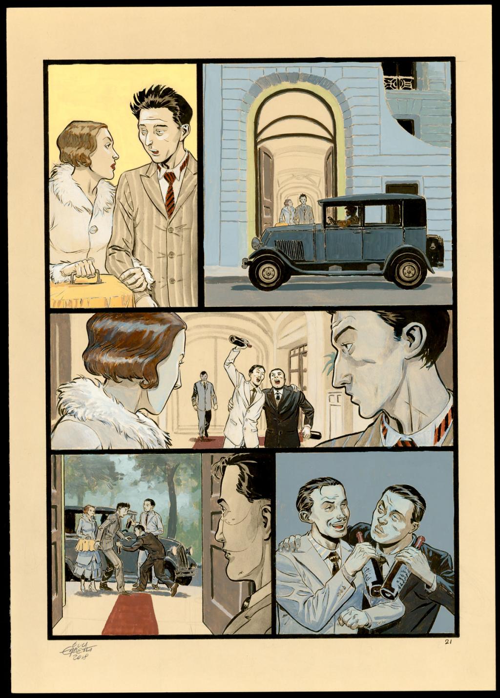 Planche originale 21 - Erbetta Luca - Gouache et encre de Chine - 4077