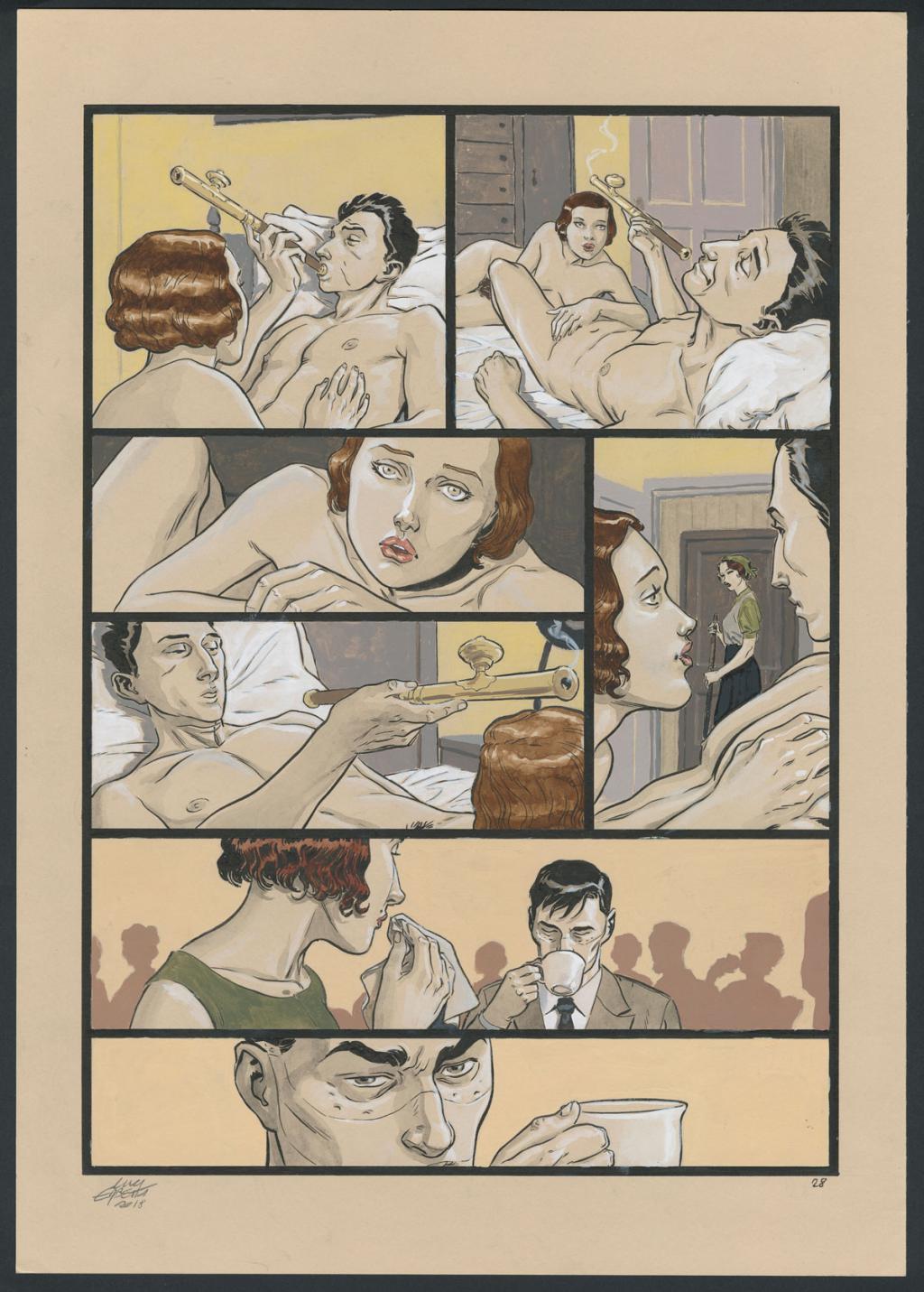 Planche originale 28 - Erbetta Luca - Gouache et encre de Chine - 4075