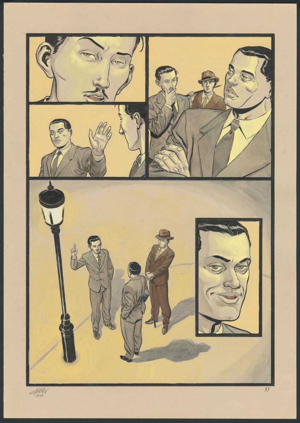 Planche originale 33 - Erbetta Luca - Gouache et encre de Chine - 4074