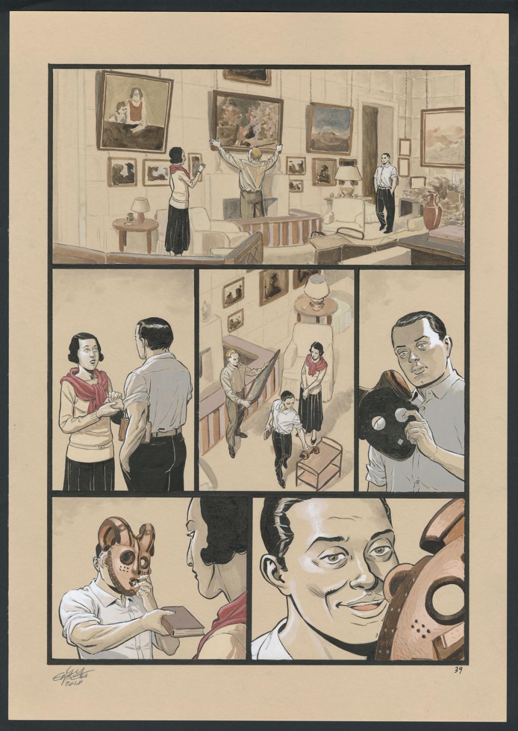 Planche originale 39 - Erbetta Luca - Gouache et encre de Chine - 4072