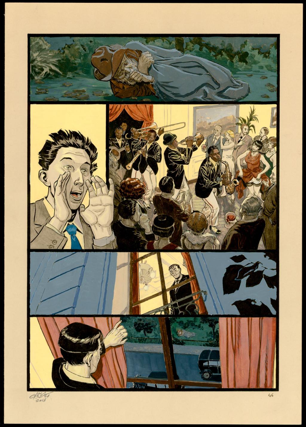 Planche originale 46 - Erbetta Luca - Gouache et encre de Chine - 4069