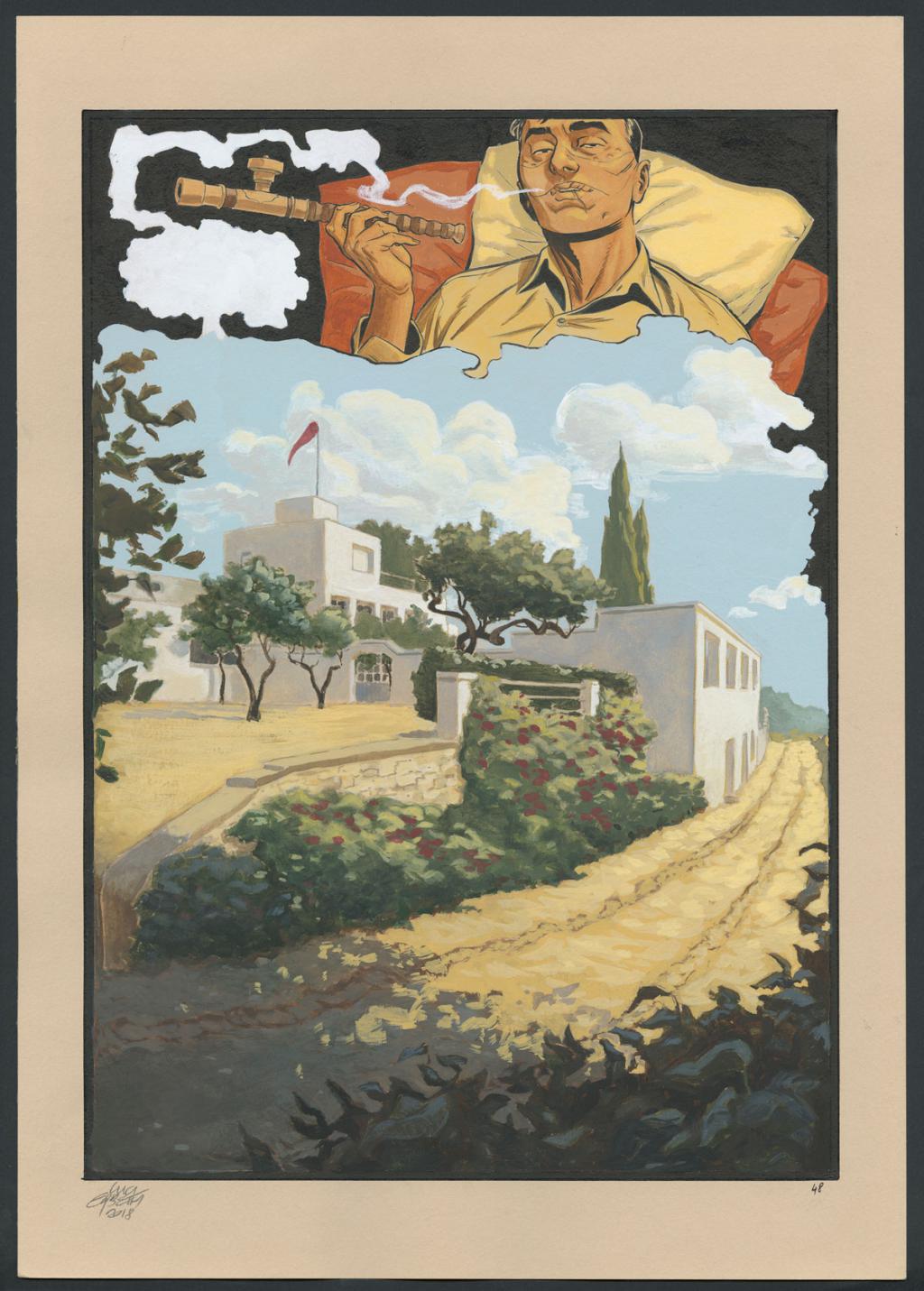 Planche originale 48 - Erbetta Luca - Gouache et encre de Chine - 4067