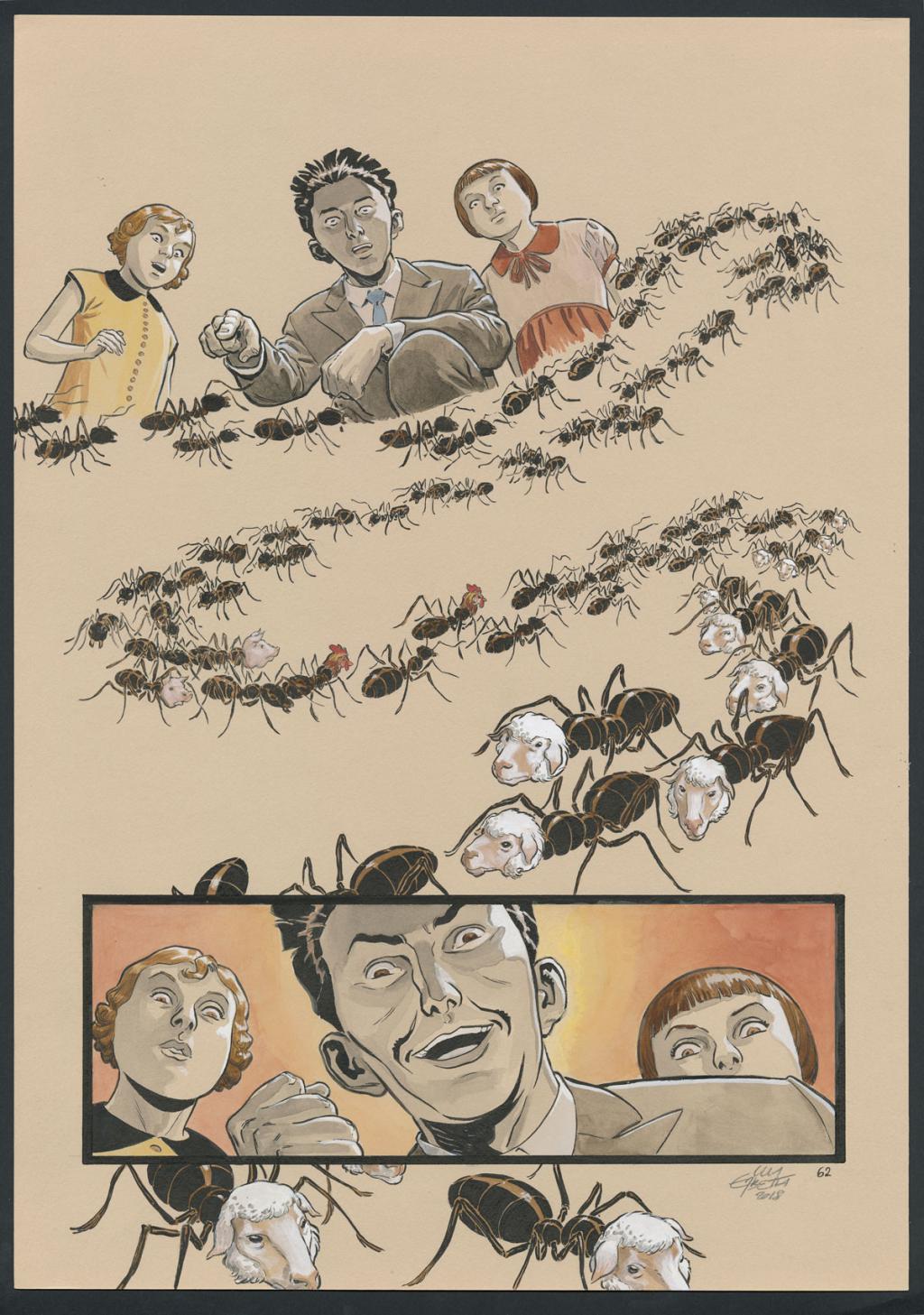 Planche originale 62 - Erbetta Luca - Gouache et encre de Chine - 4311