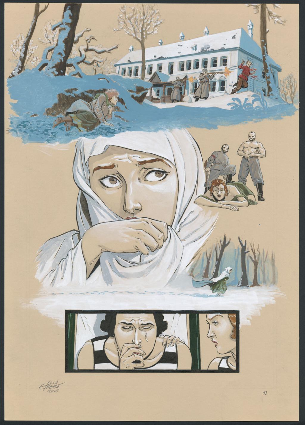 Planche originale 73 - Erbetta Luca - Gouache et encre de Chine - 4066