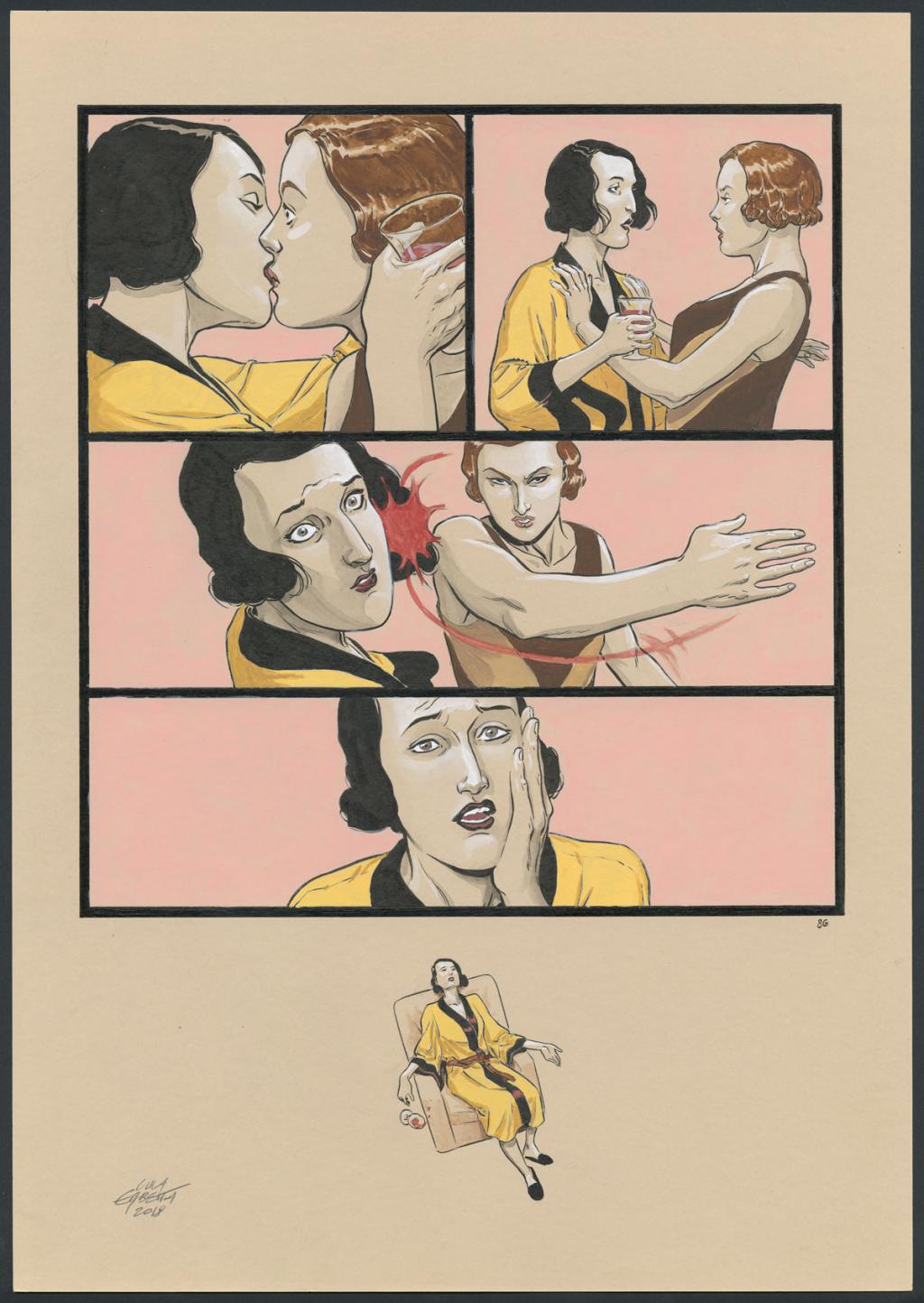 Planche originale 86 - Erbetta Luca - Gouache et encre de Chine - 4064