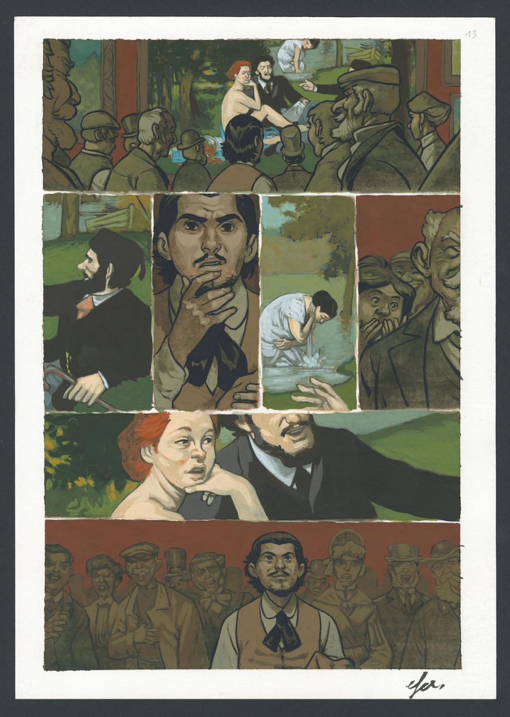 Planche originale n°13 - Efa - Gouache sur papier - 4295