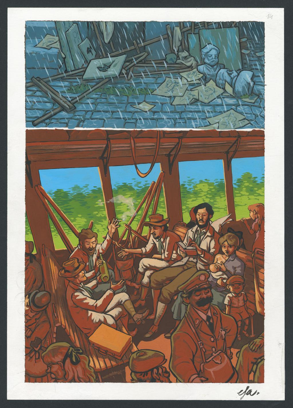 Planche originale n°14 - Efa - Gouache sur papier - 4294