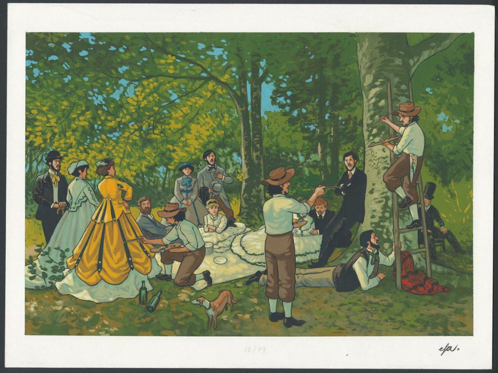 Double-planche originale n°18 et 19 - Efa - Gouache sur papier - 4292