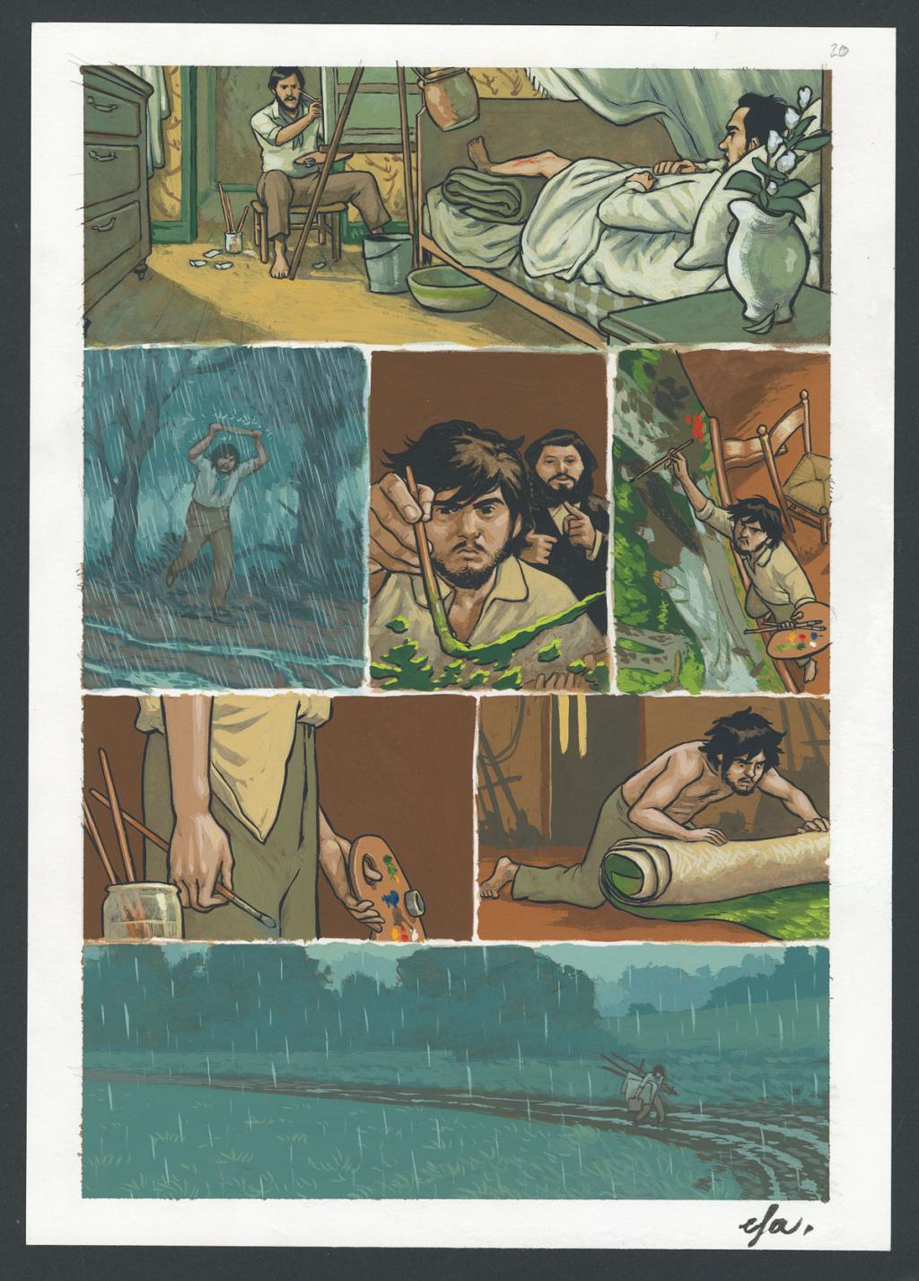 Planche originale n°20 - Efa - Gouache sur papier - 4222