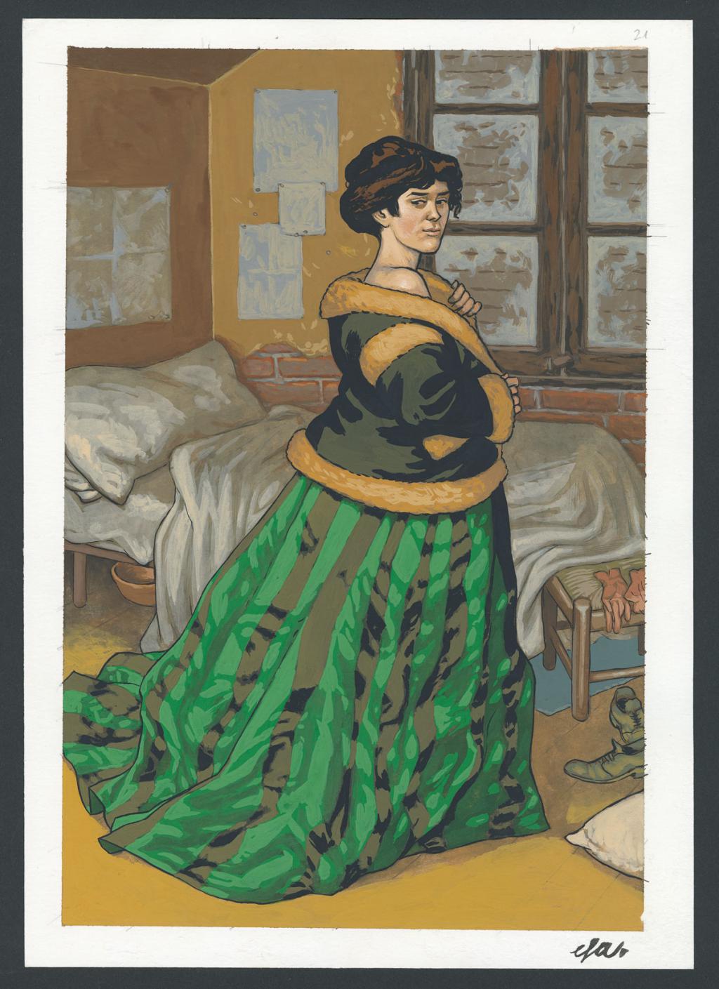 Planche originale n°21 - Efa - Gouache sur papier - 4221