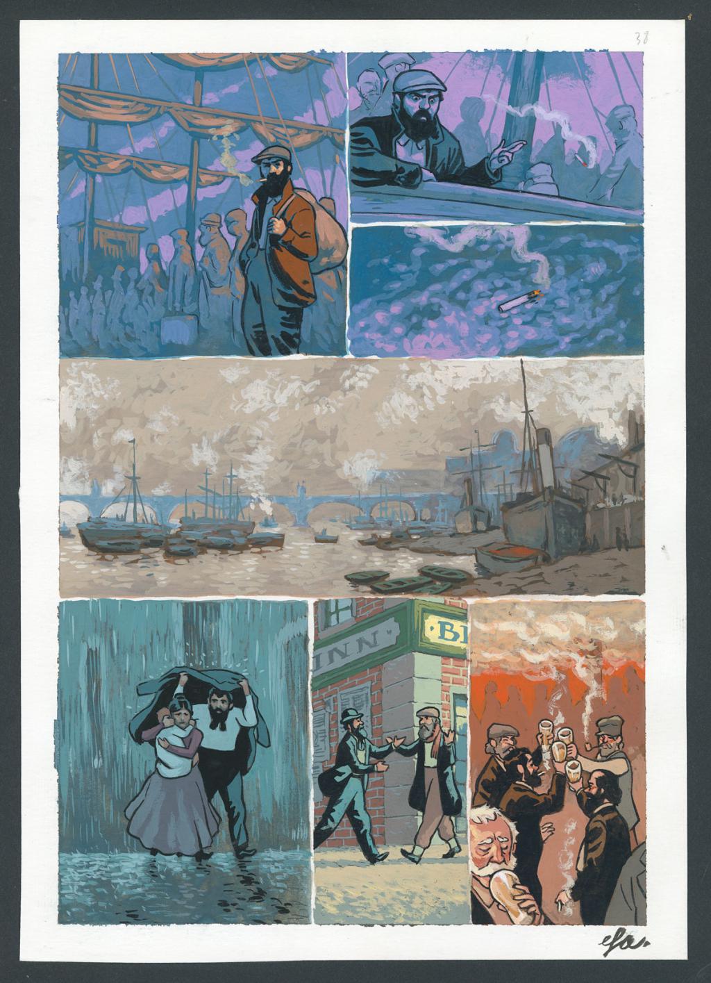 Planche originale n°38 - Efa - Gouache sur papier - 4217