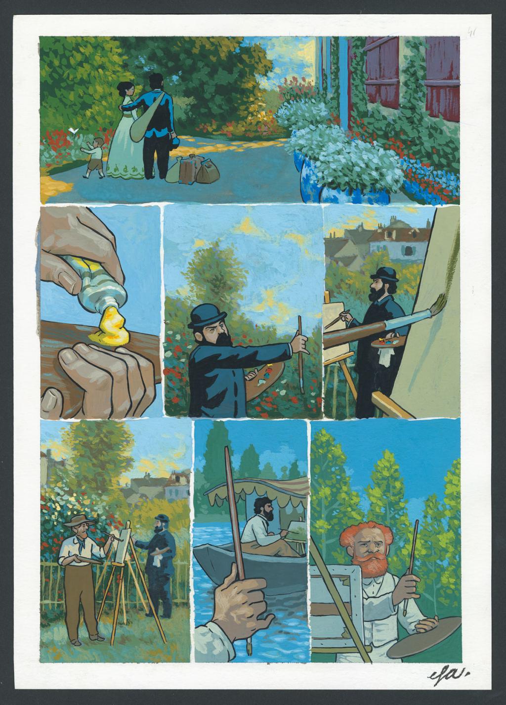 Planche originale n°41 - Efa - Gouache sur papier - 4216